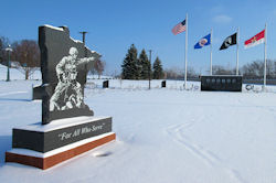 Veterans Park first snowfall