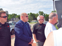 3M Automotive Aftermarkets Division and celebrity sponsor Chip Foose donate an amazing $3,547.50 to Veterans Park from the NSP History Cruze show. The North St. Paul Food Shelf got a likewise donation.  Thank you 3M for your generous donation to our community veterans memories. Thursday, July 25, 2019