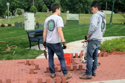 Installation Phase at Veterans Park - Spring 2016