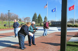 The installation of the latest 112 Memorial Pavers -- November 12, 2016