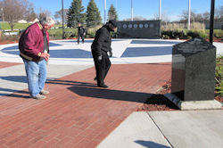 The installation of the latest 112 Memorial Pavers -- November 12, 2016