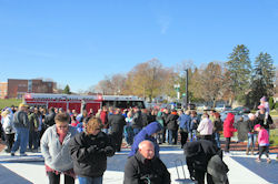 The installation of the latest 112 Memorial Pavers -- November 12, 2016