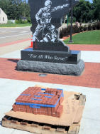 49 new pavers were installed in Veterans Park Monday, July 23. That makes for a total of 1258 pavers to date in the Park to honor our nations veterans.