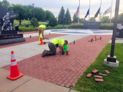 25 new, Memorial Pavers were installed at Veterans Park on Monday, August 5th. They will be recognized on Thursday, Sept. 12 during the POW/MIA Walk. Total pavers in the Park now number 1292!